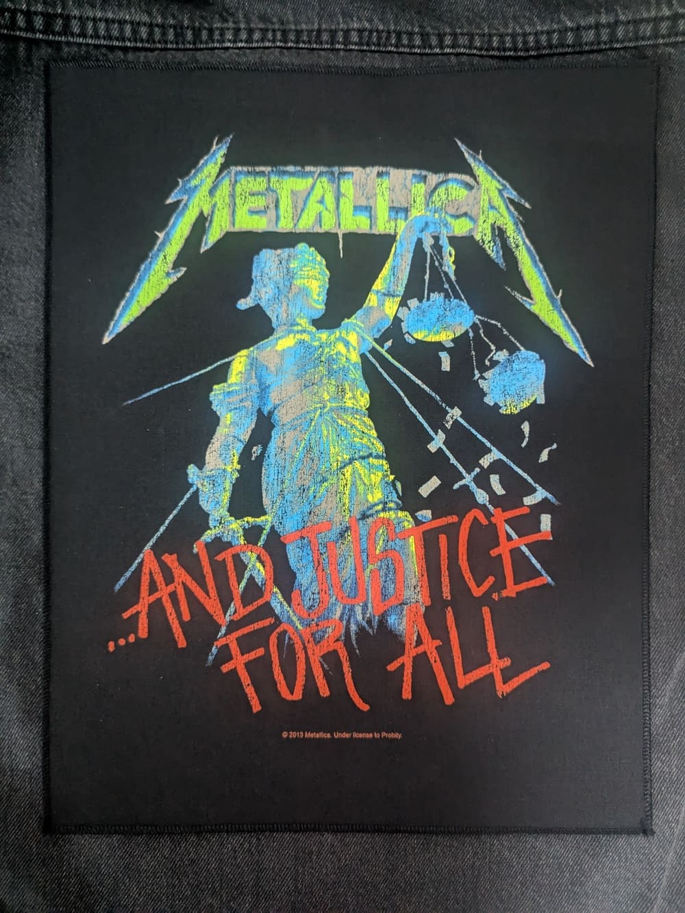 Metallica - And Justice For All Backpatch Rückenaufnäher