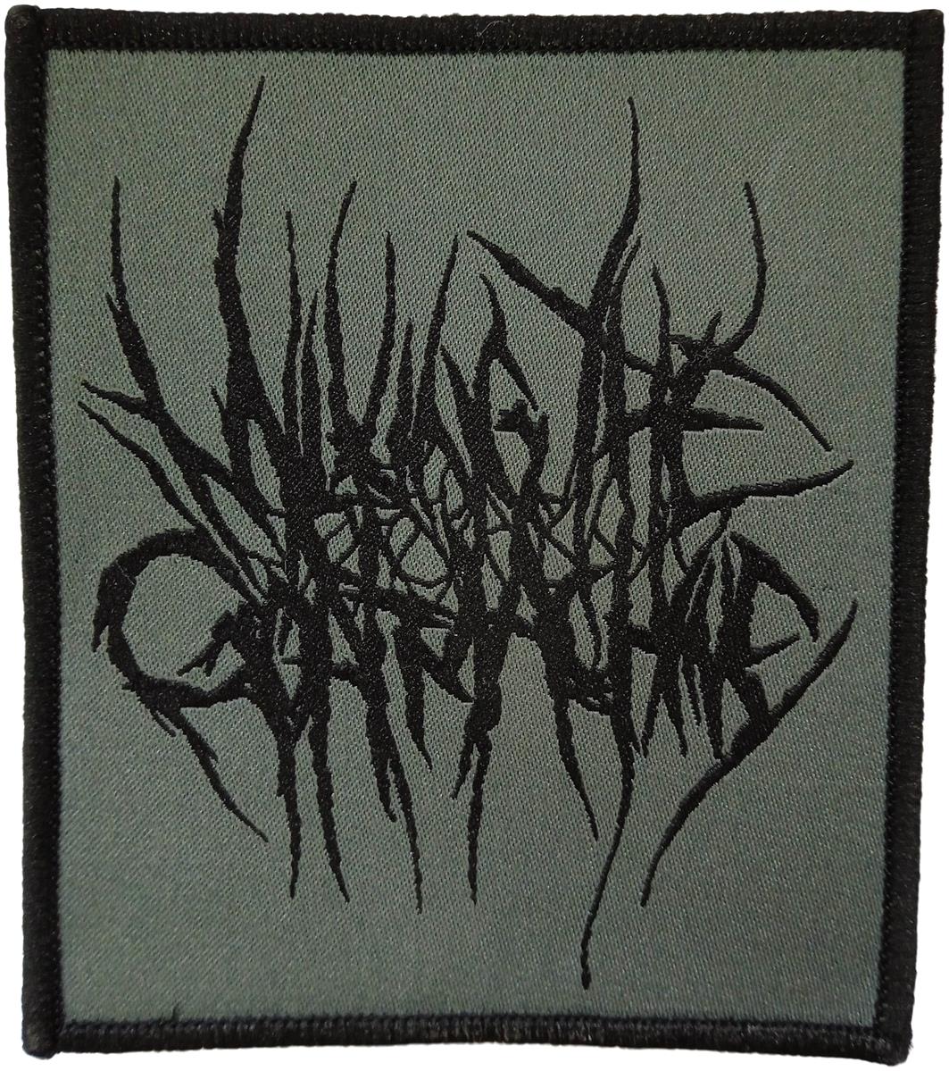Milking The Goatmachine - Black Logo On Grey Patch ca. 8,9x 10,2cm