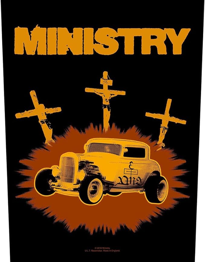 Ministry - Jesus Built My Hot Rod Backpatch Rückenaufnäher