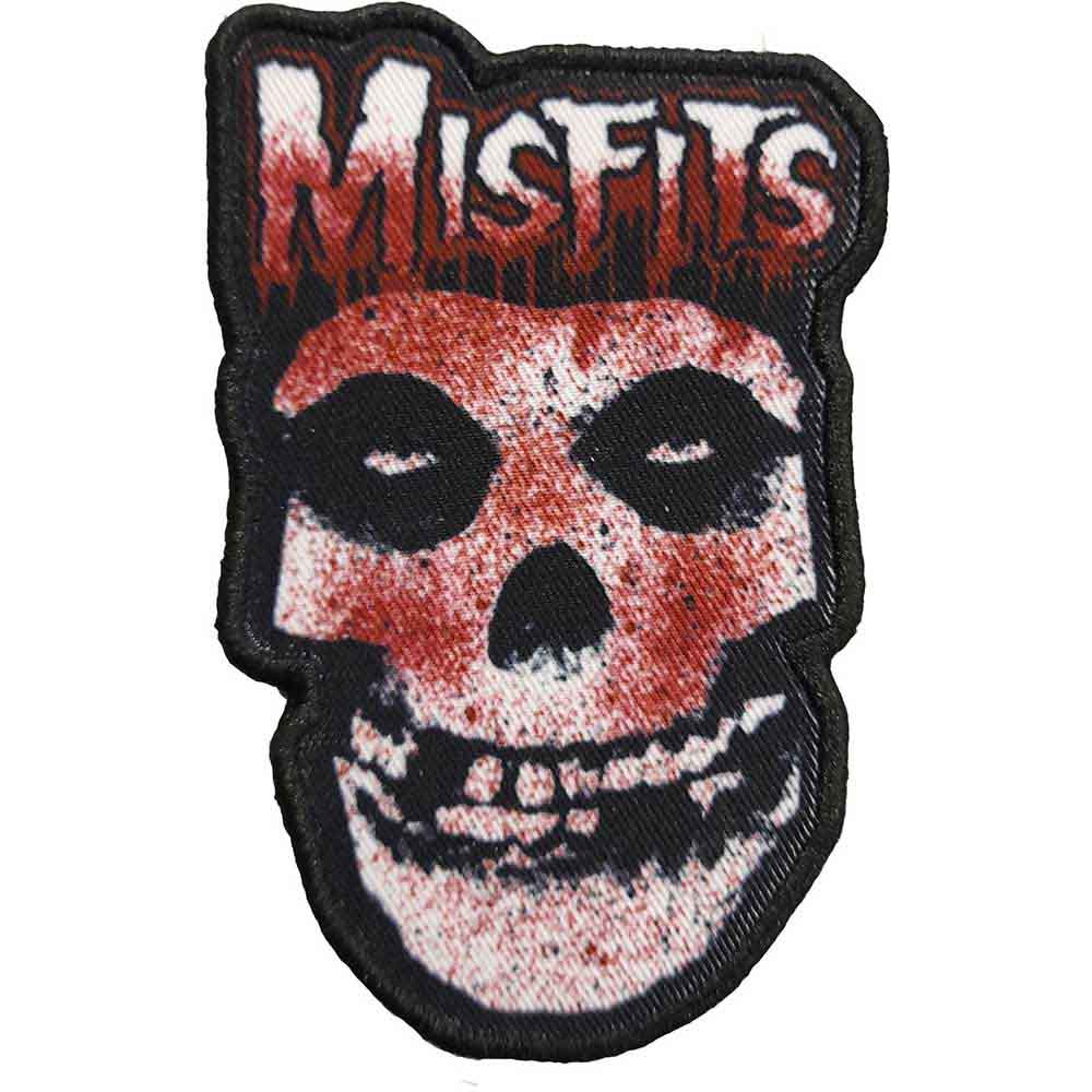 Misfits - Blood Drip Skull Cut-Out Patch Aufnäher ca. 6x 10cm