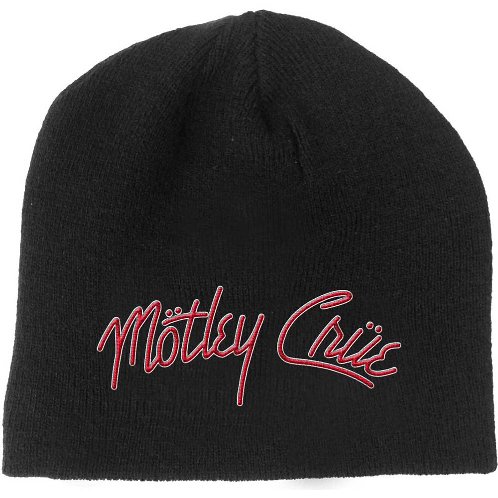 Mötley Crüe - Red Logo 3D Beanie Mütze