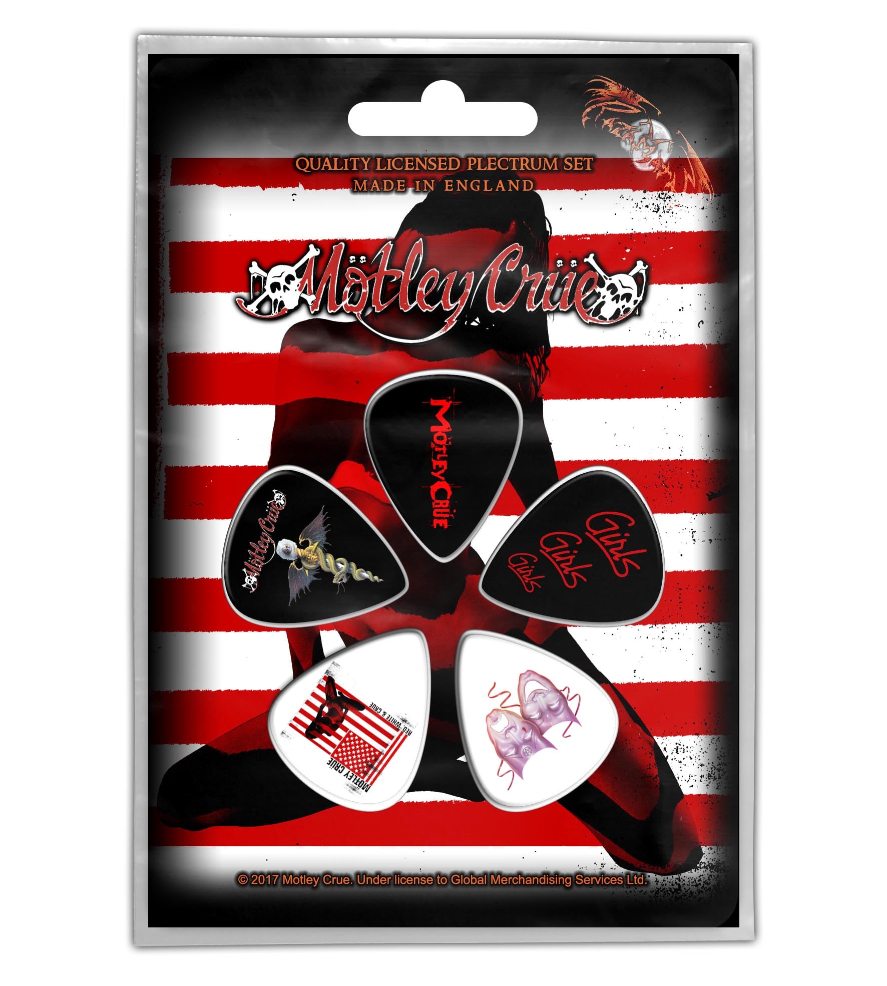 Mötley Crüe - Red, White and Crue Plektrum Set