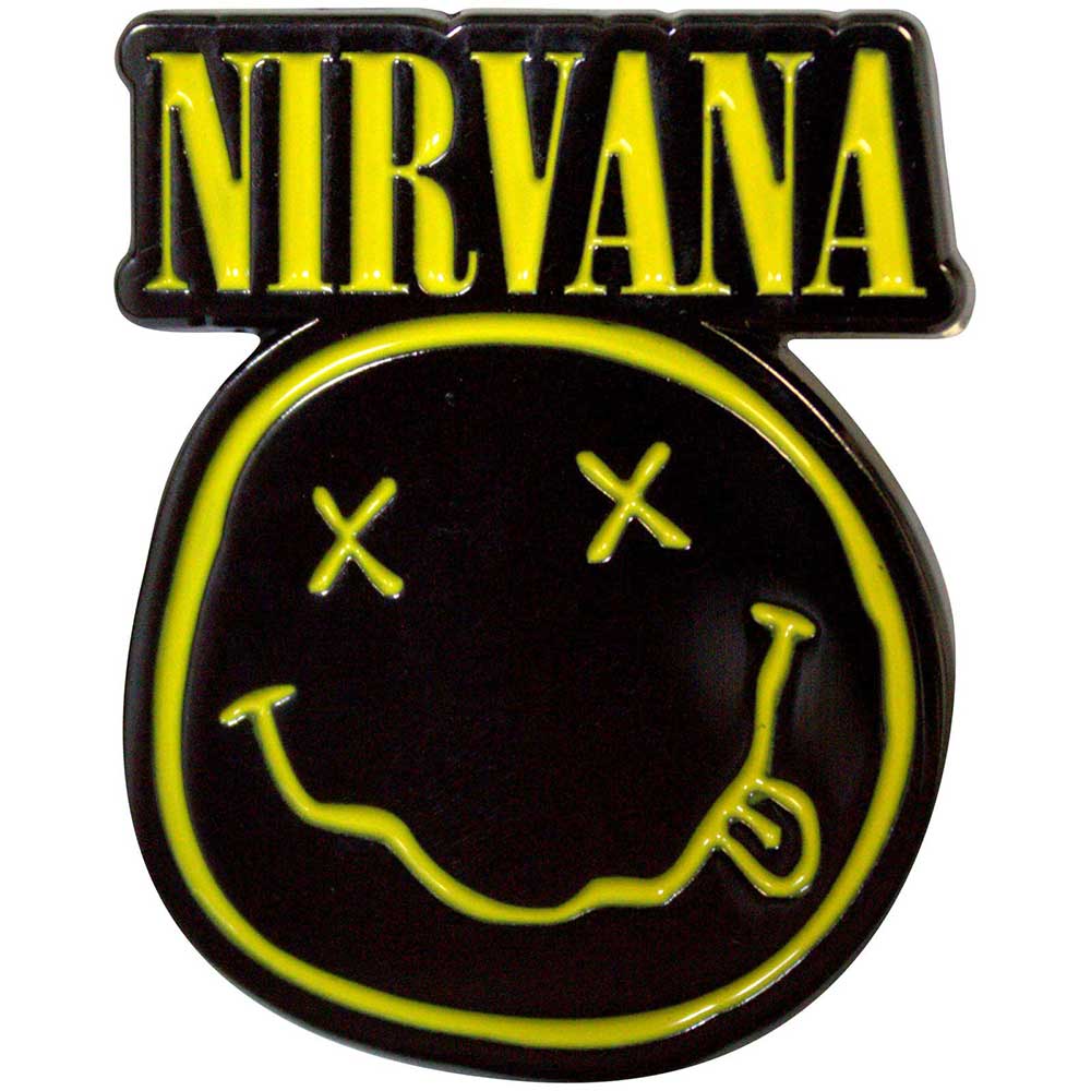 Nirvana - Logo & Happy Face Pin