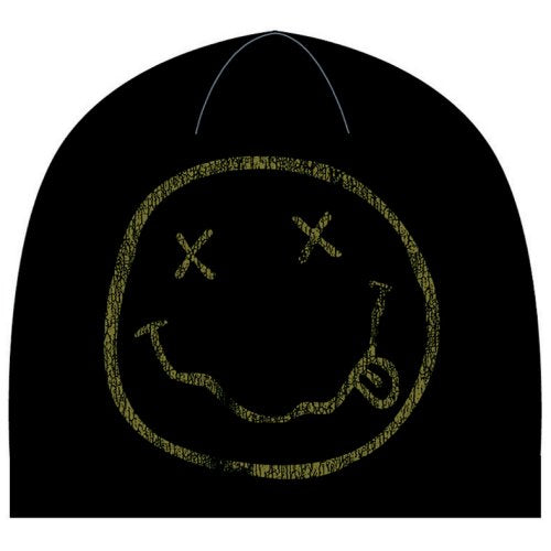 Nirvana - Smiley Distressed Beanie Mütze