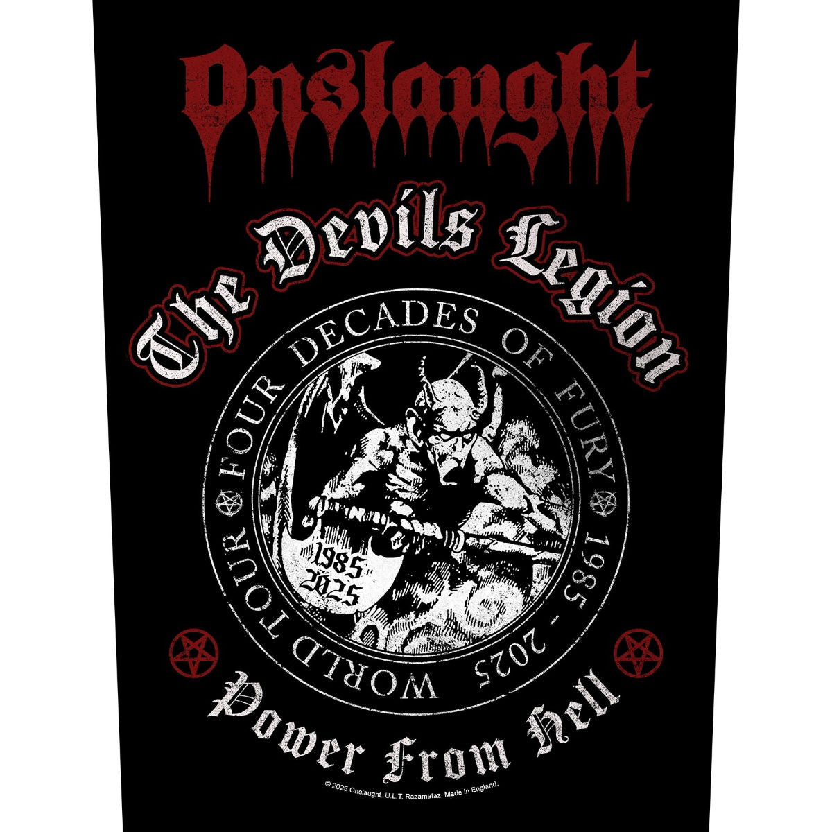 Onslaught - The Devils Legion Backpatch Rückenaufnäher
