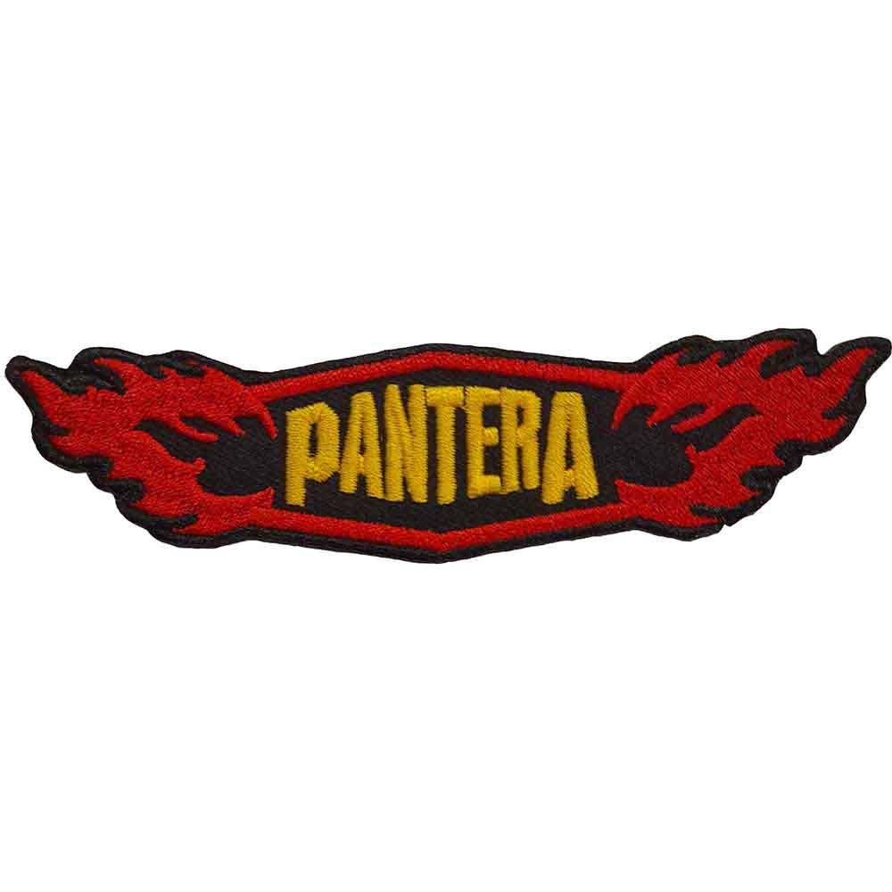 Pantera - Flames Logo Patch Aufnäher