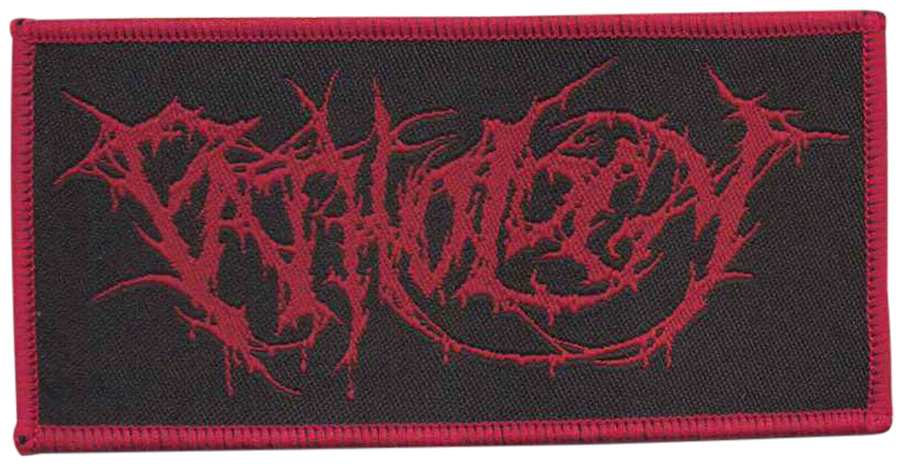 Pathology - Red Logo On Black Aufnäher ca. 10,4x 5cm