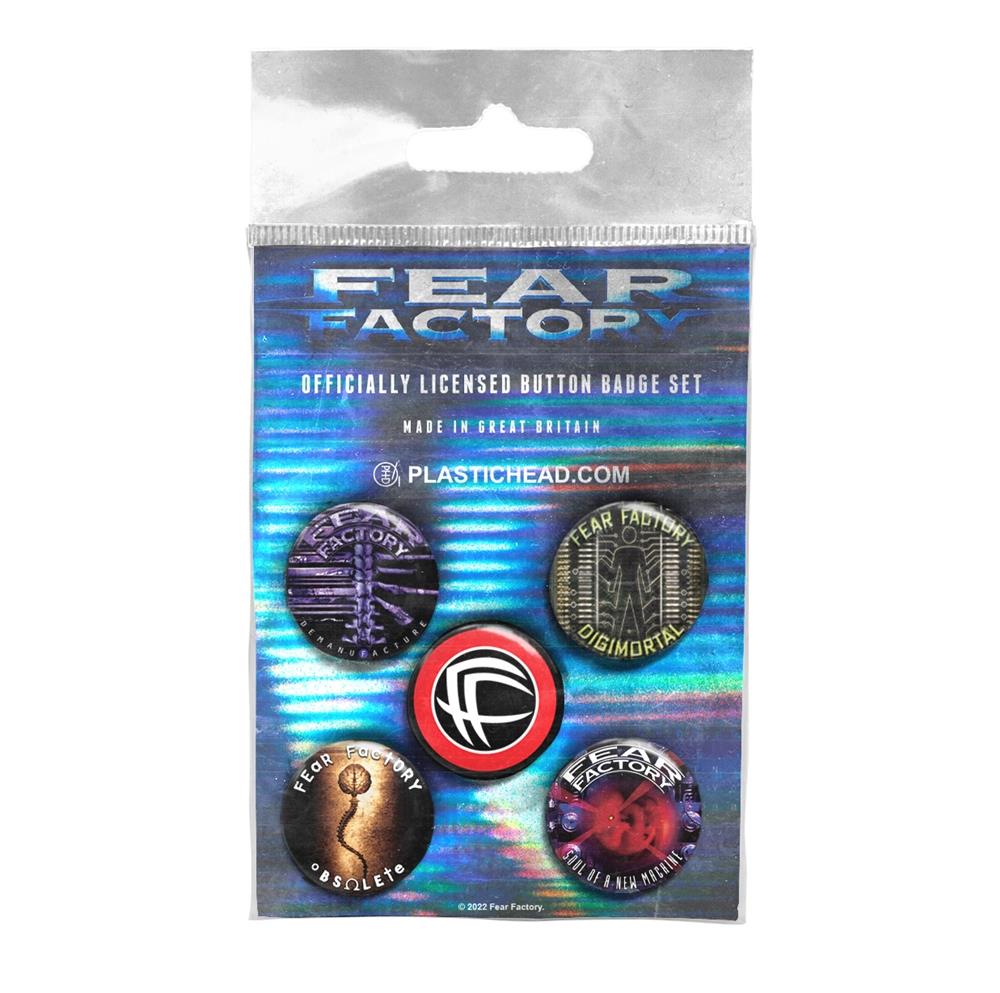 Fear Factory - Albums 1992 - 2001 Button-Set