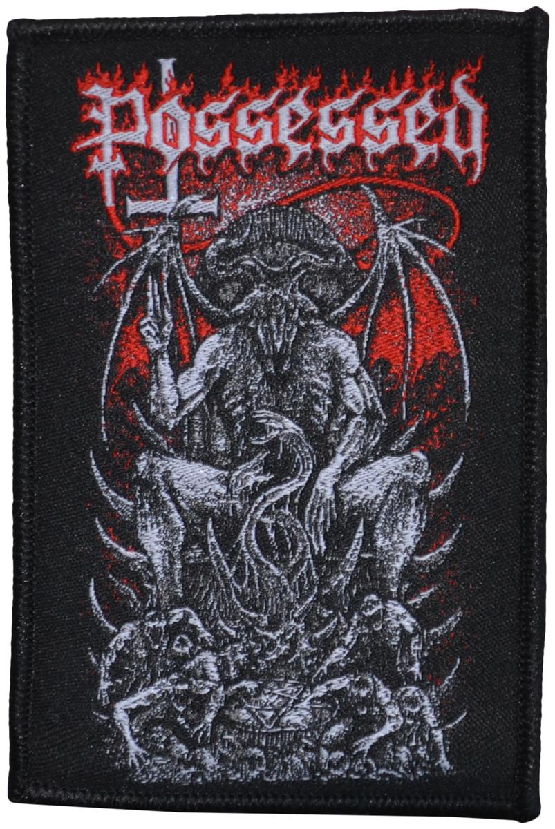 Possessed - Pentagram Throne Aufnäher ca. 7x 10,5cm