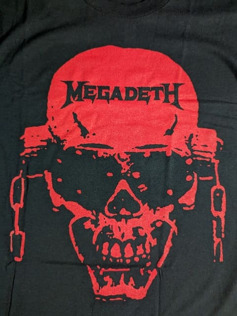 Megadeth - Vic Hi-Contrast Red T-Shirt