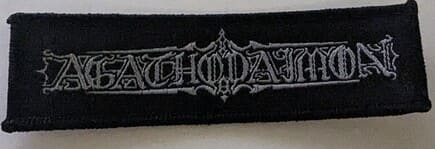 Agathodaimon - Classic Logo Patch Aufnäher ca. 10,7x 3,3cm
