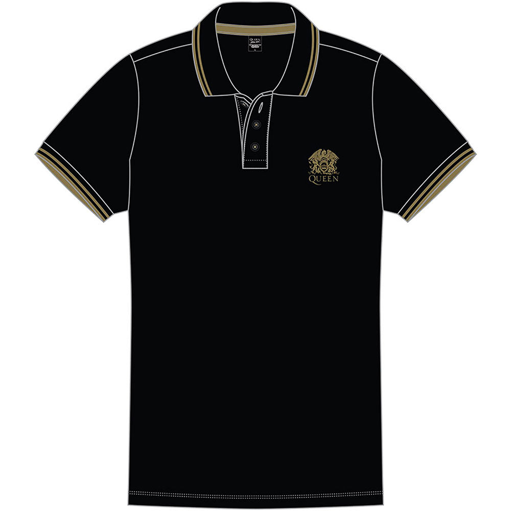 Queen - Crest Logo Polo Shirt
