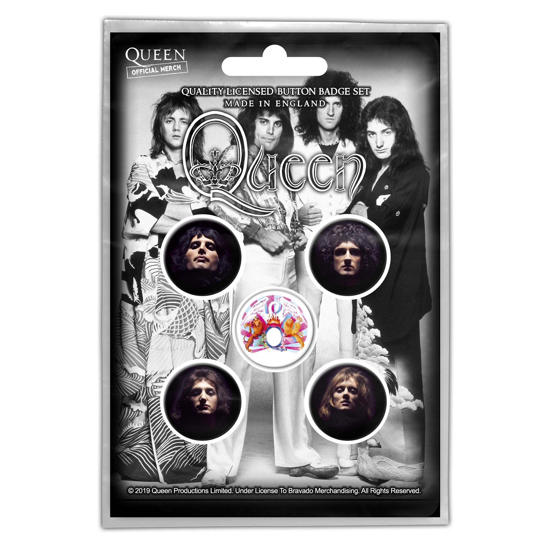 Queen - Faces Button-Set