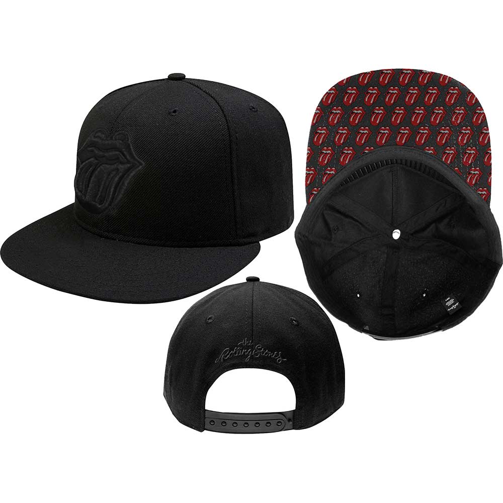 The Rolling Stones - Black Logo Snapback CAP