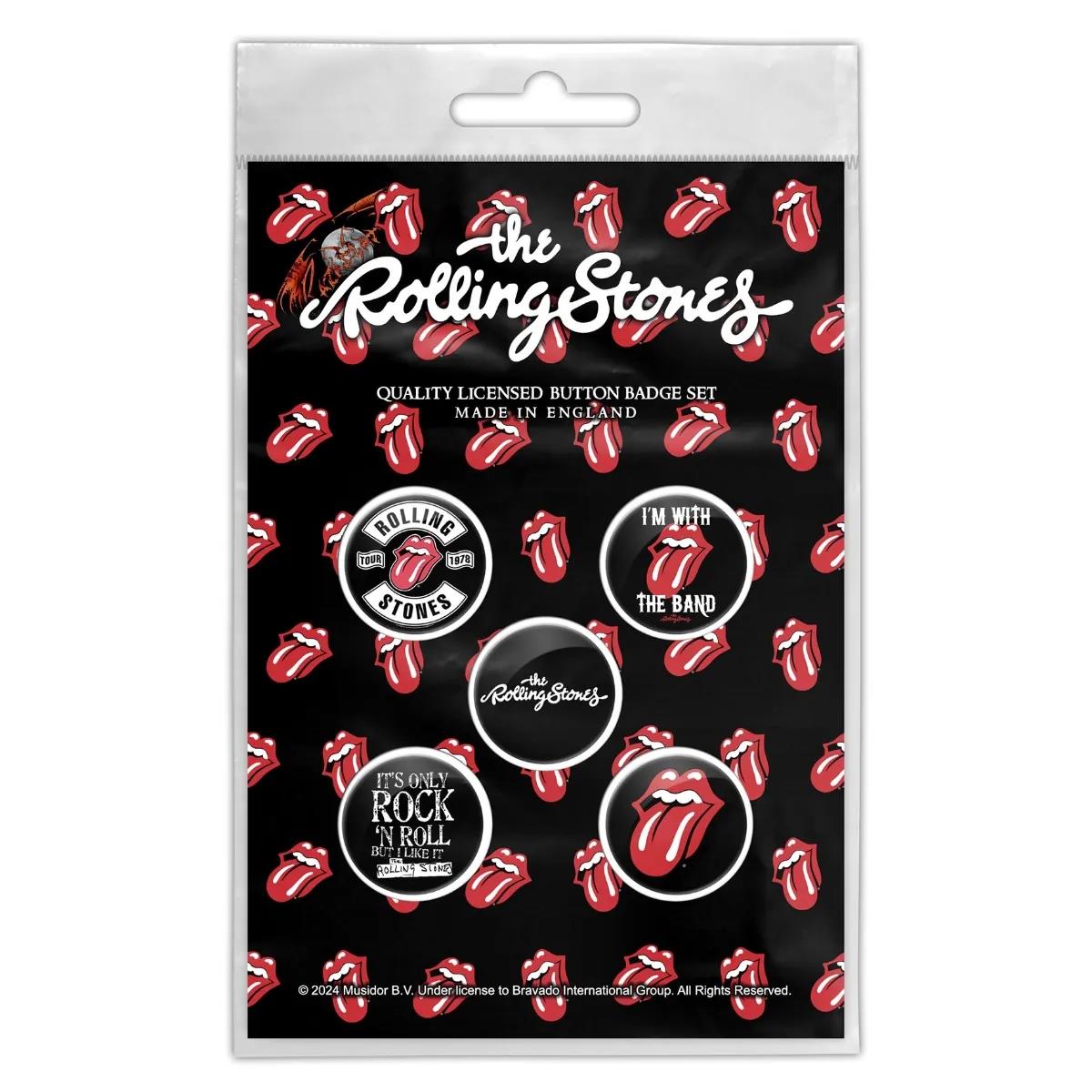 Rolling Stones - Tongue Button-Set