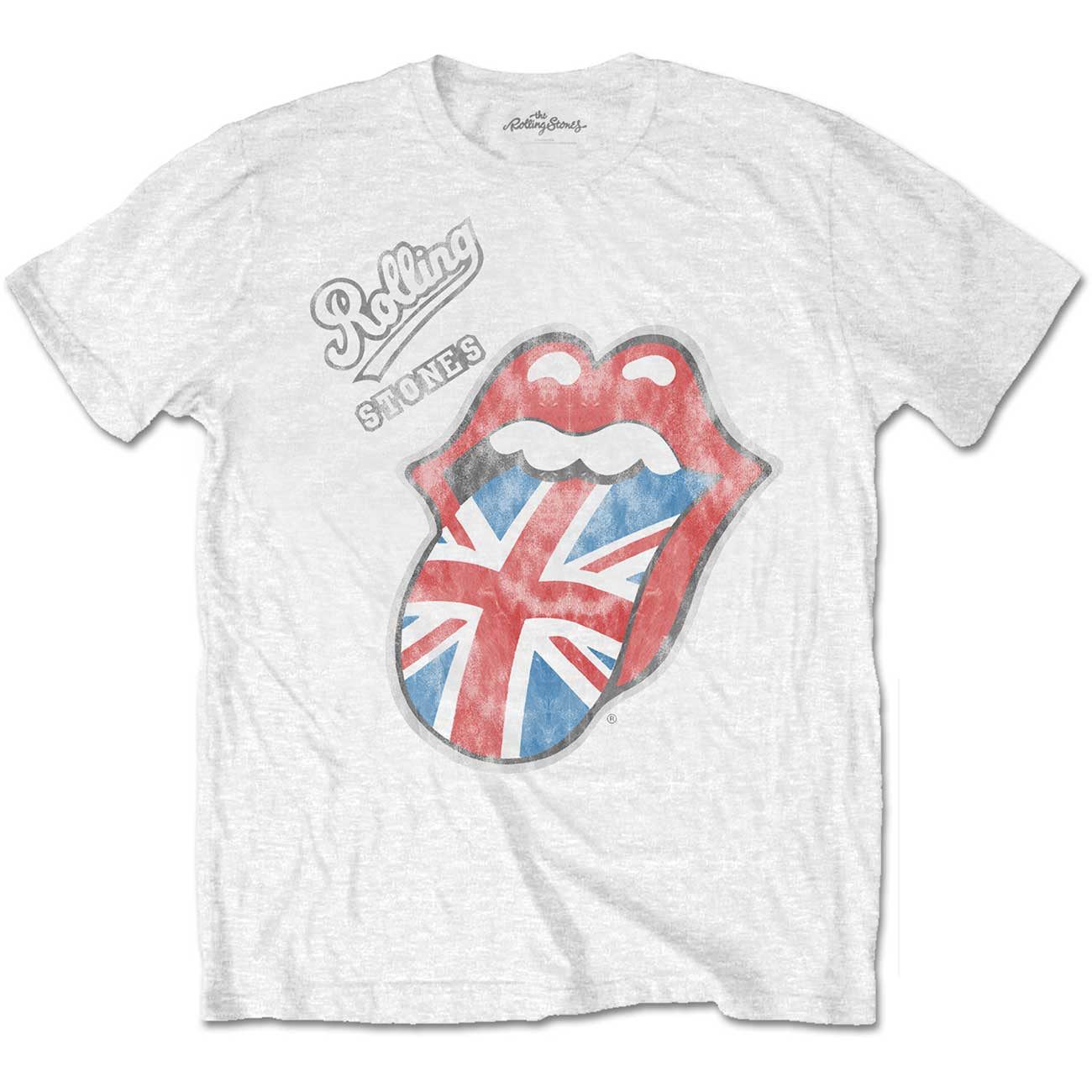 Rolling Stones - British Tongue White T-Shirt