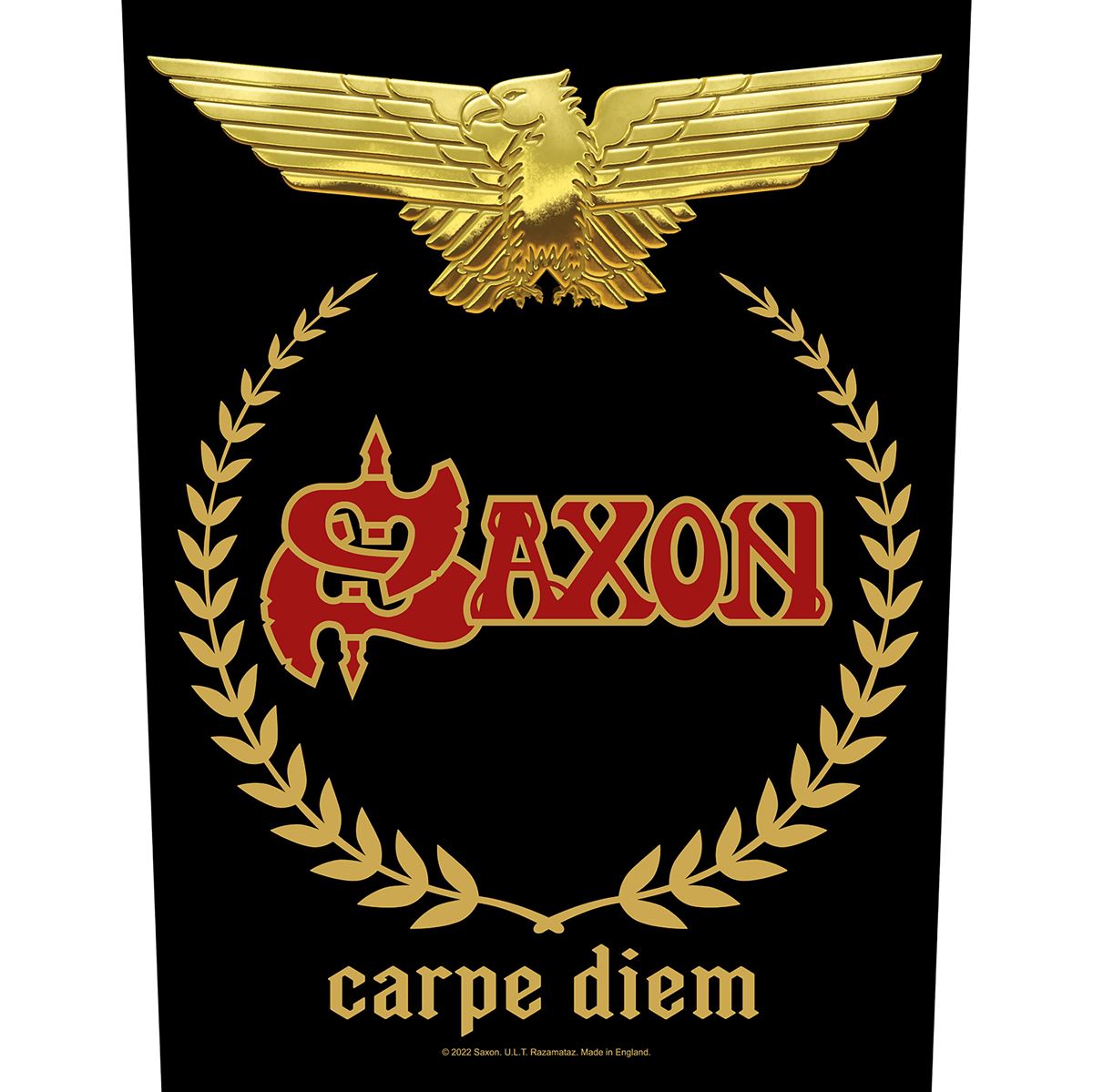 Saxon - Carpe Diem Backpatch Rückenaufnäher