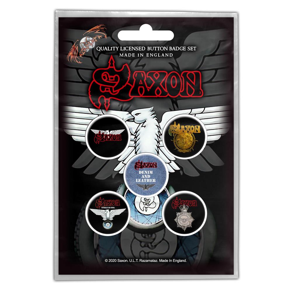 Saxon - Wheels Of Steel Button-Set