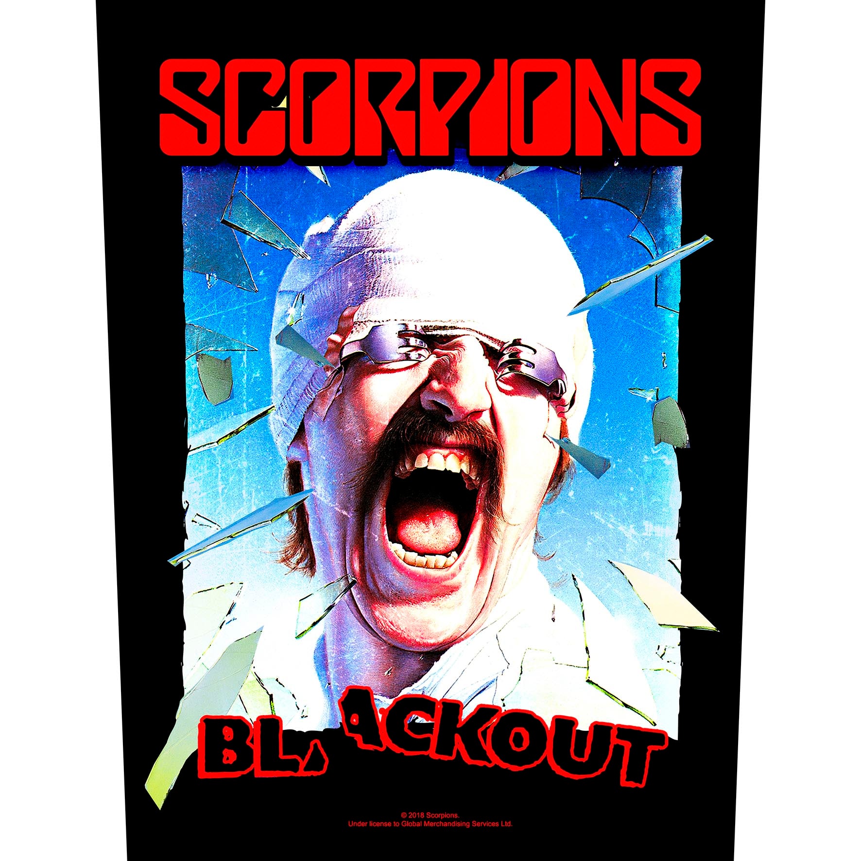 Scorpions - Blackout Backpatch Rückenaufnäher