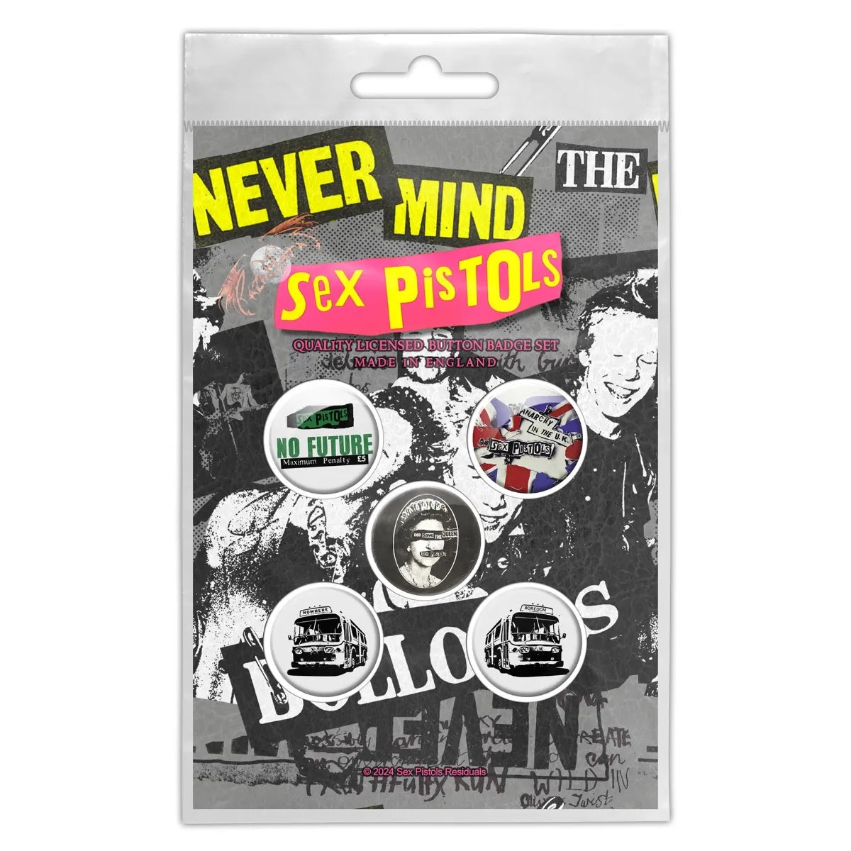 Sex Pistols - Never Mind The Bollocks Button-Set