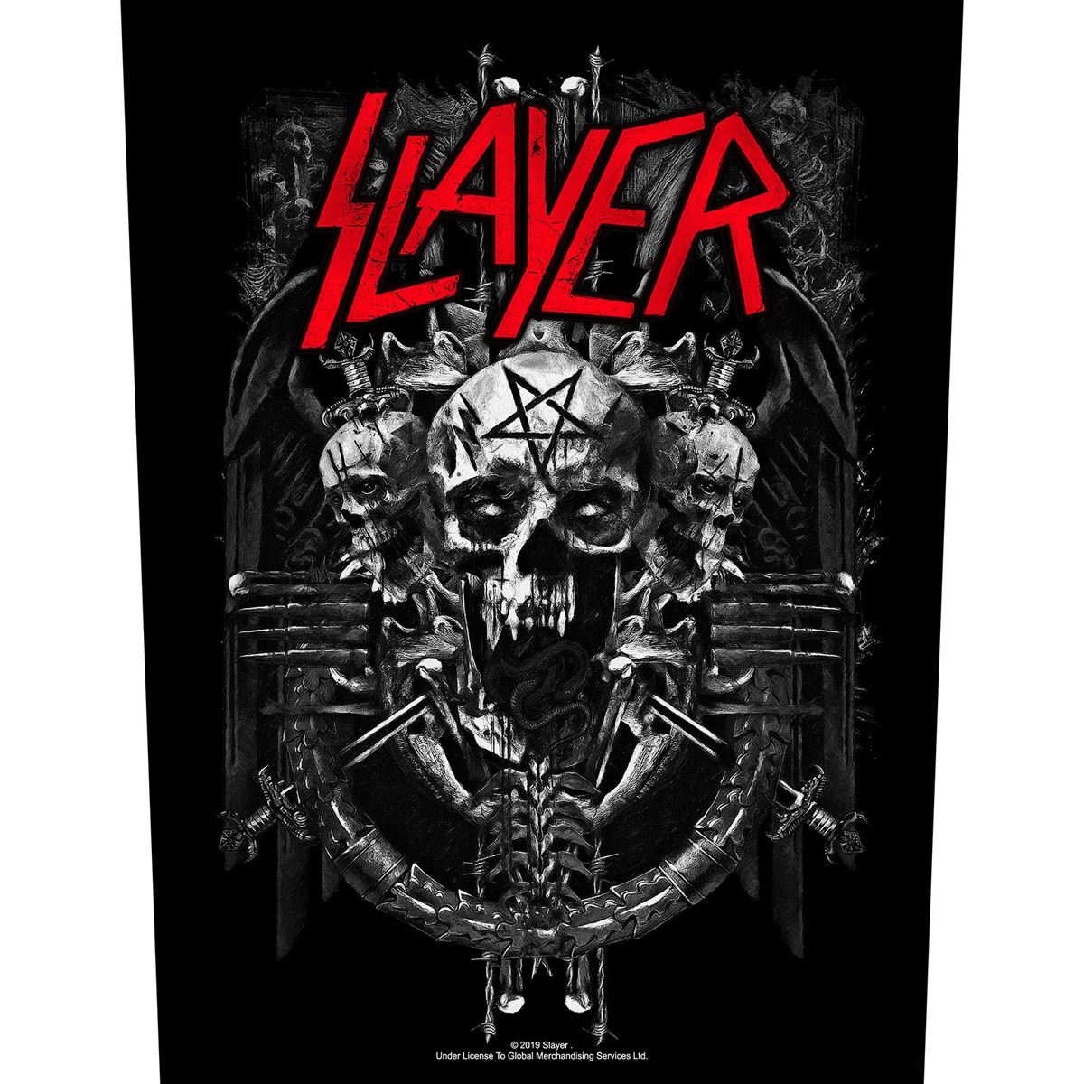 Slayer - Demonic Backpatch Rückenaufnäher