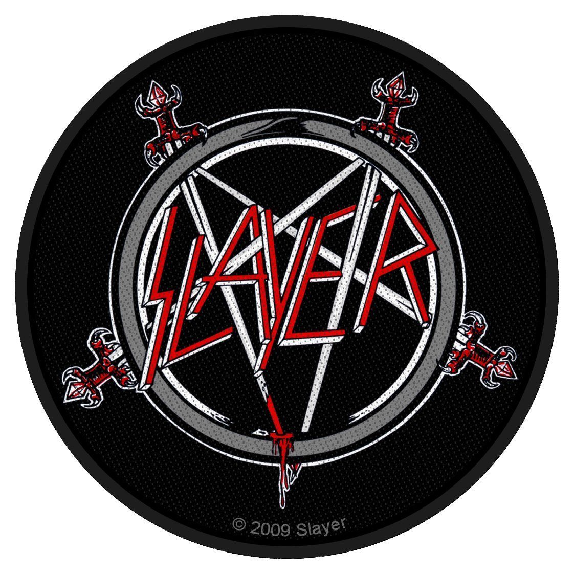 Slayer - Pentagramm Circular Patch Aufnäher