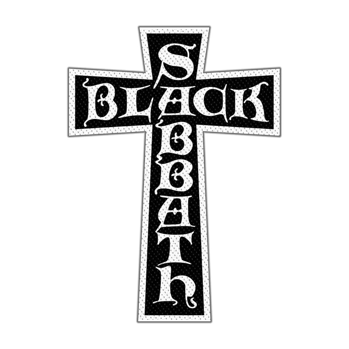 Black Sabbath - Cross Logo Cut-Out SPR3277 Patch Aufnäher