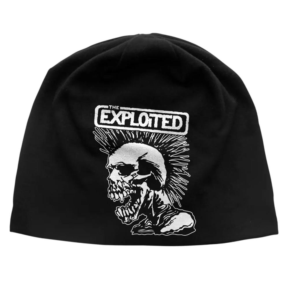 The Exploited - Mohican Skull Jersey Beanie