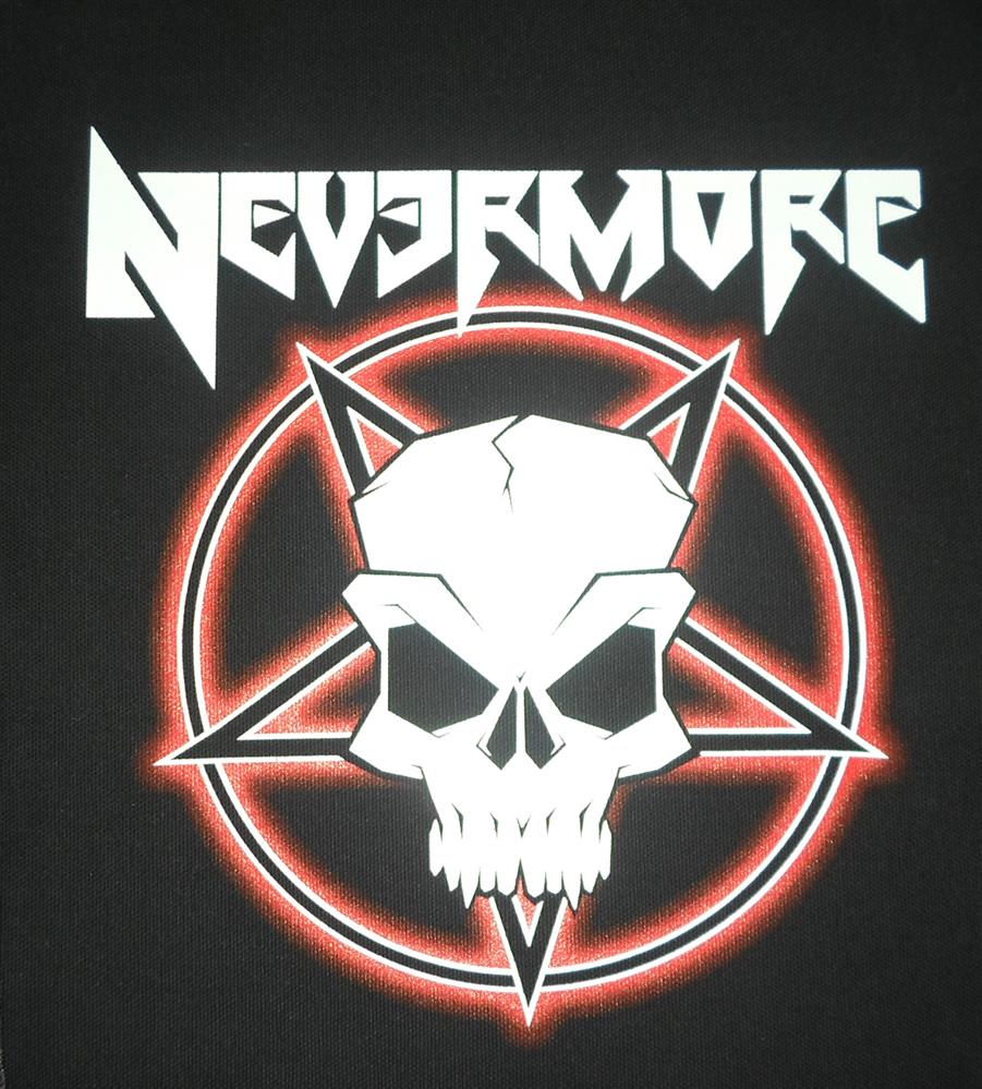 Nevermore - Pentagram Rückenaufnäher