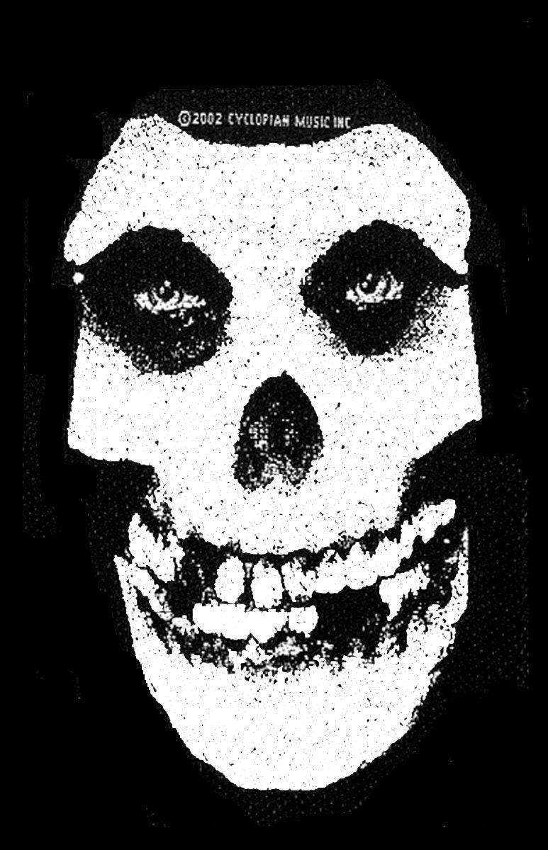 Misfits - White Skull Patch Aufnäher