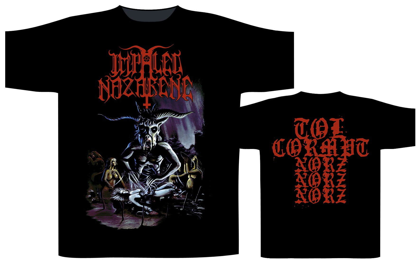 Impaled Nazarene - Tol Cormpt Norz Norz Norz T-Shirt