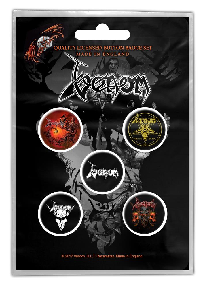 Venom - Black Metal Button-Set