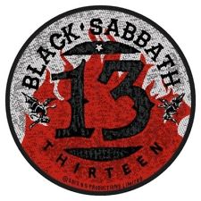 Black Sabbath - 13 Flames Circular Patch Aufnäher