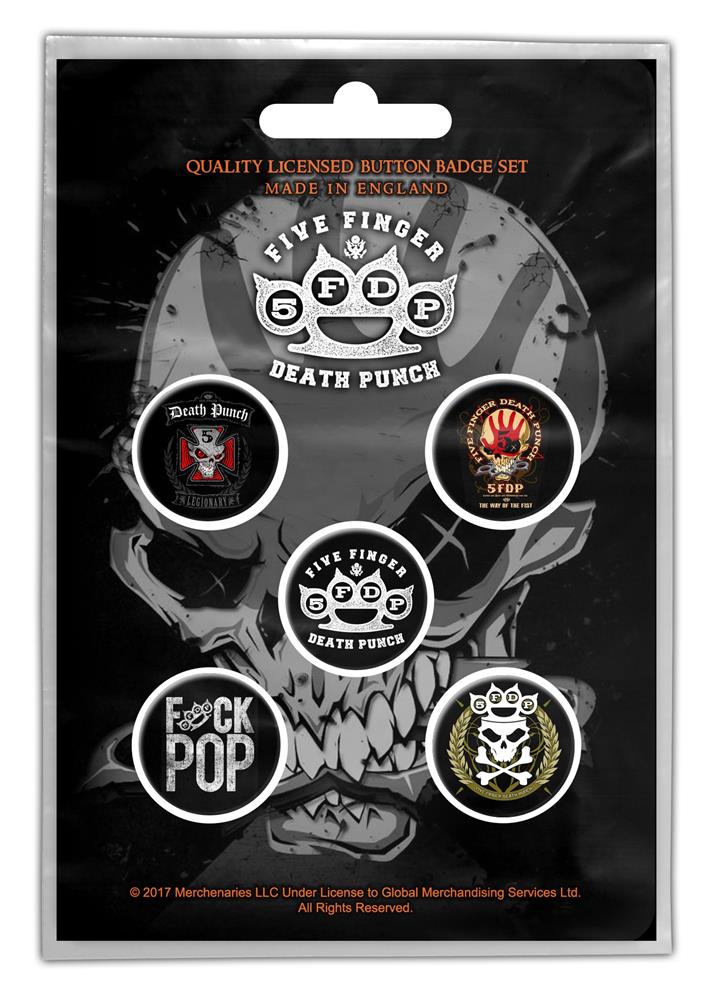 Five Finger Death Punch - 5FDP Button-Set