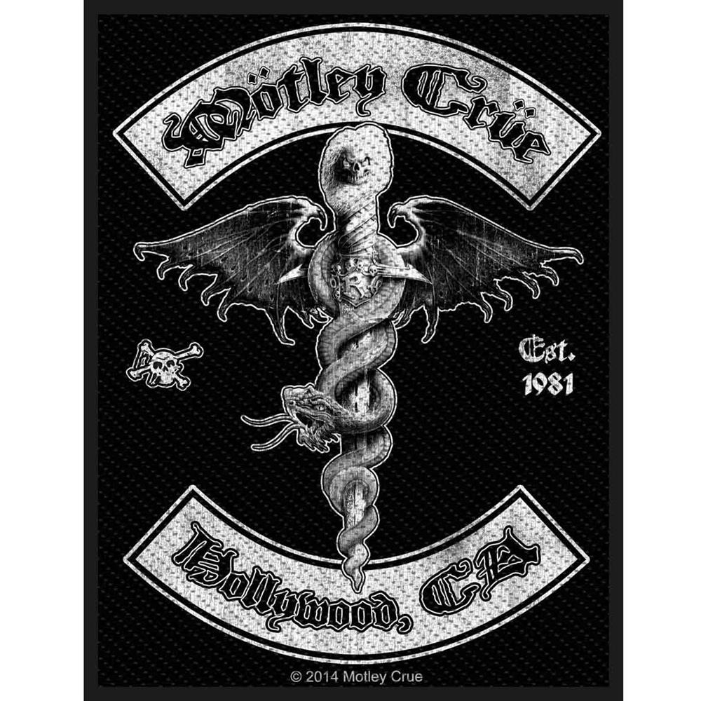 Mötley Crüe - Hollywood Aufnäher ca. 7,5x 10cm