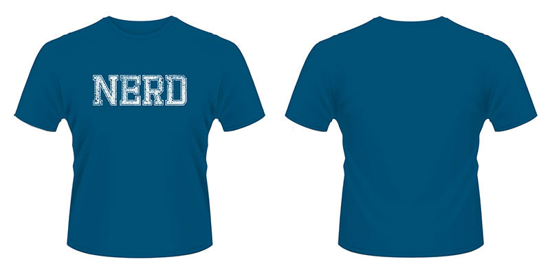 FUN Shirt - X Brand - NERD Blue T-Shirt