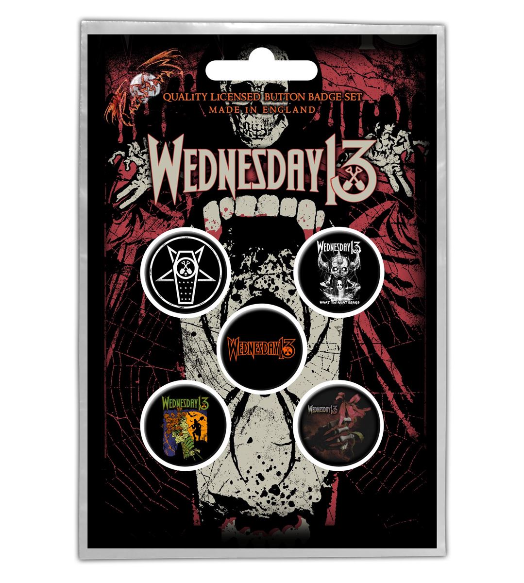 Wednesday 13 - Condolences Button Set