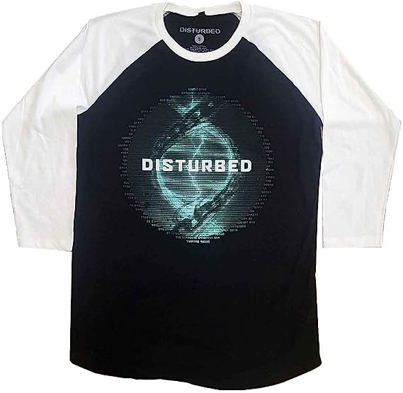 Disturbed - Binary 3/4 Arm Raglan Shirt
