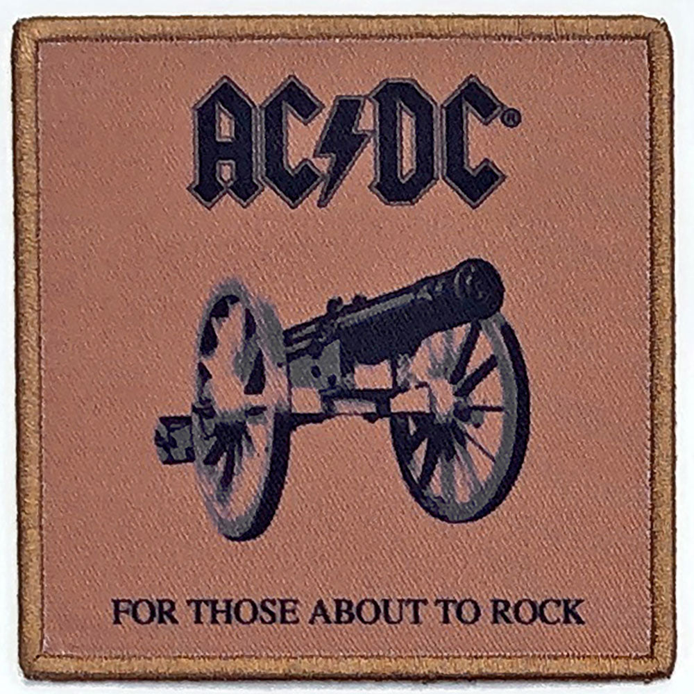 AC/DC - For Those About To Rock Printed Patch Aufnäher ca. 8,6x 8,6cm