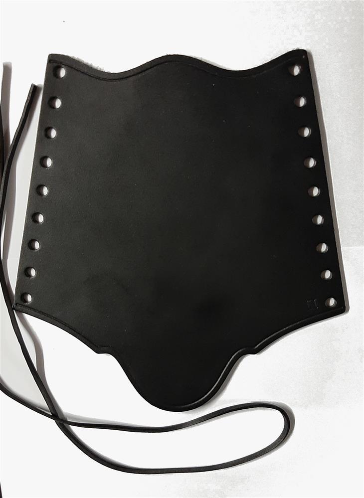 Armguards Leder schwarz 9-Loch lang 25 cm