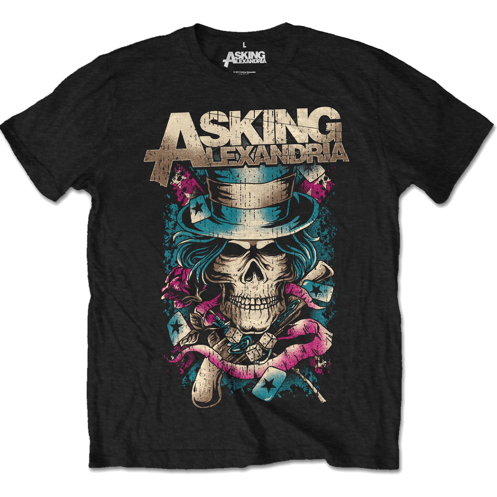 Asking Alexandria - Hat Skull T-Shirt