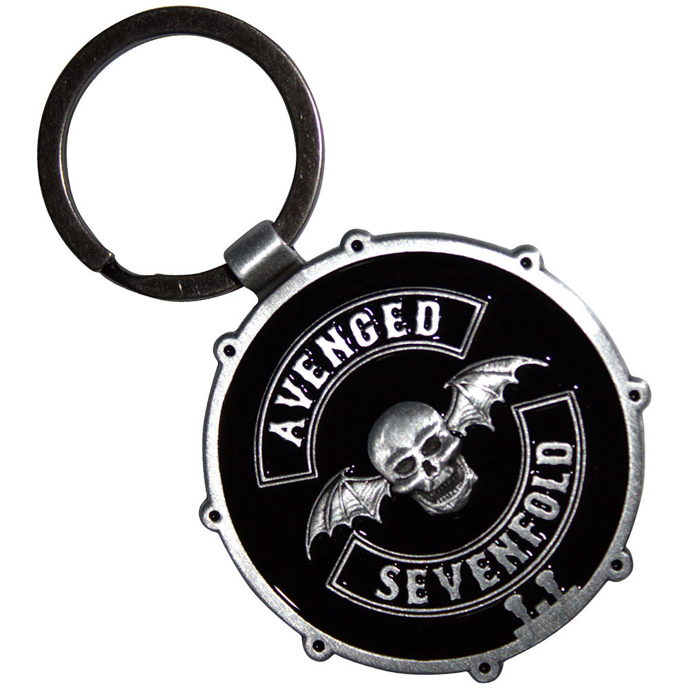 Avenged Sevenfold - Deathbat Crest Drum Double-Sided Schlüsselanhänger