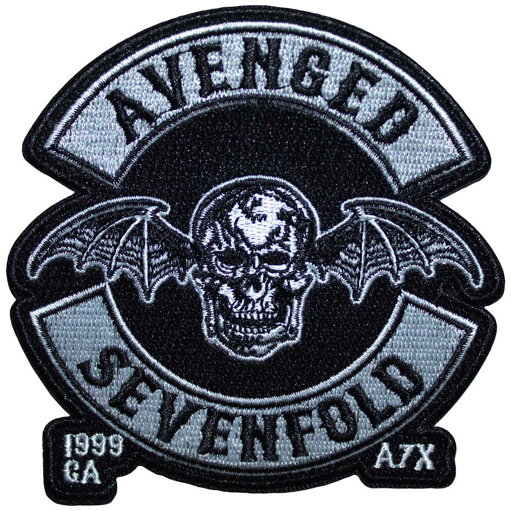 Avenged Sevenfold - Deathbat Crest Cut-Out Patch Aufnäher ca. 10x 10cm