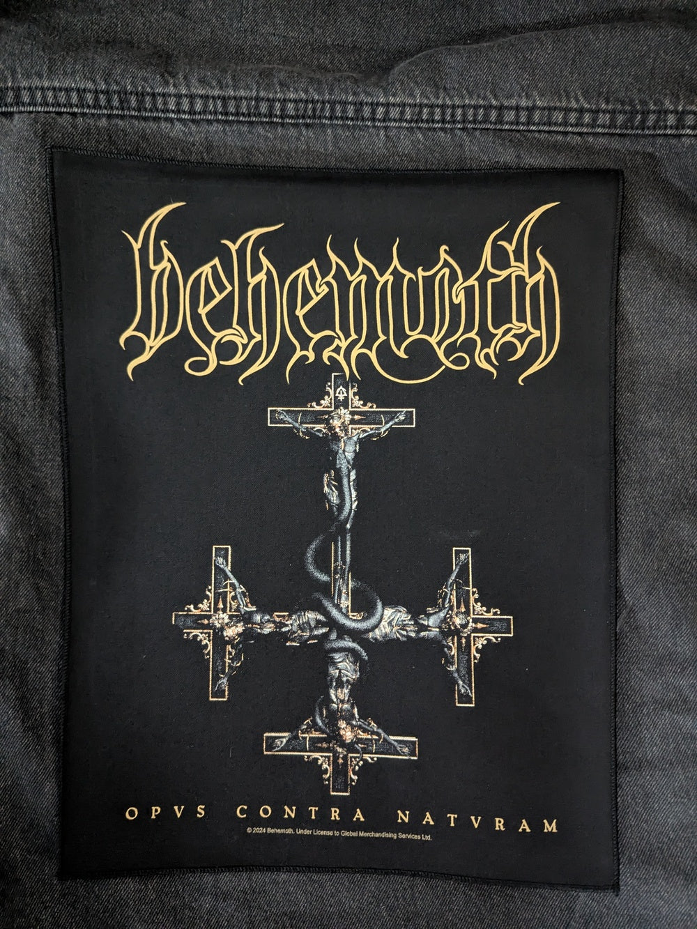 Behemoth - Opvs Contra Natvram Backpatch Rückenaufnäher
