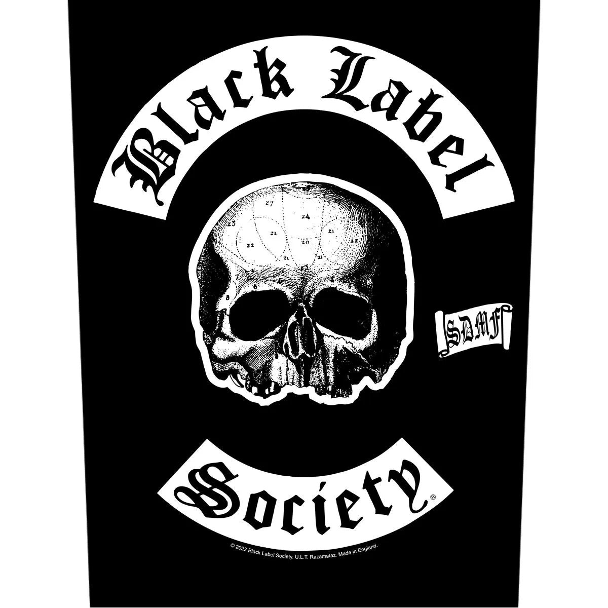 Black Label Society - SDMF Backpatch Rückenaufnäher
