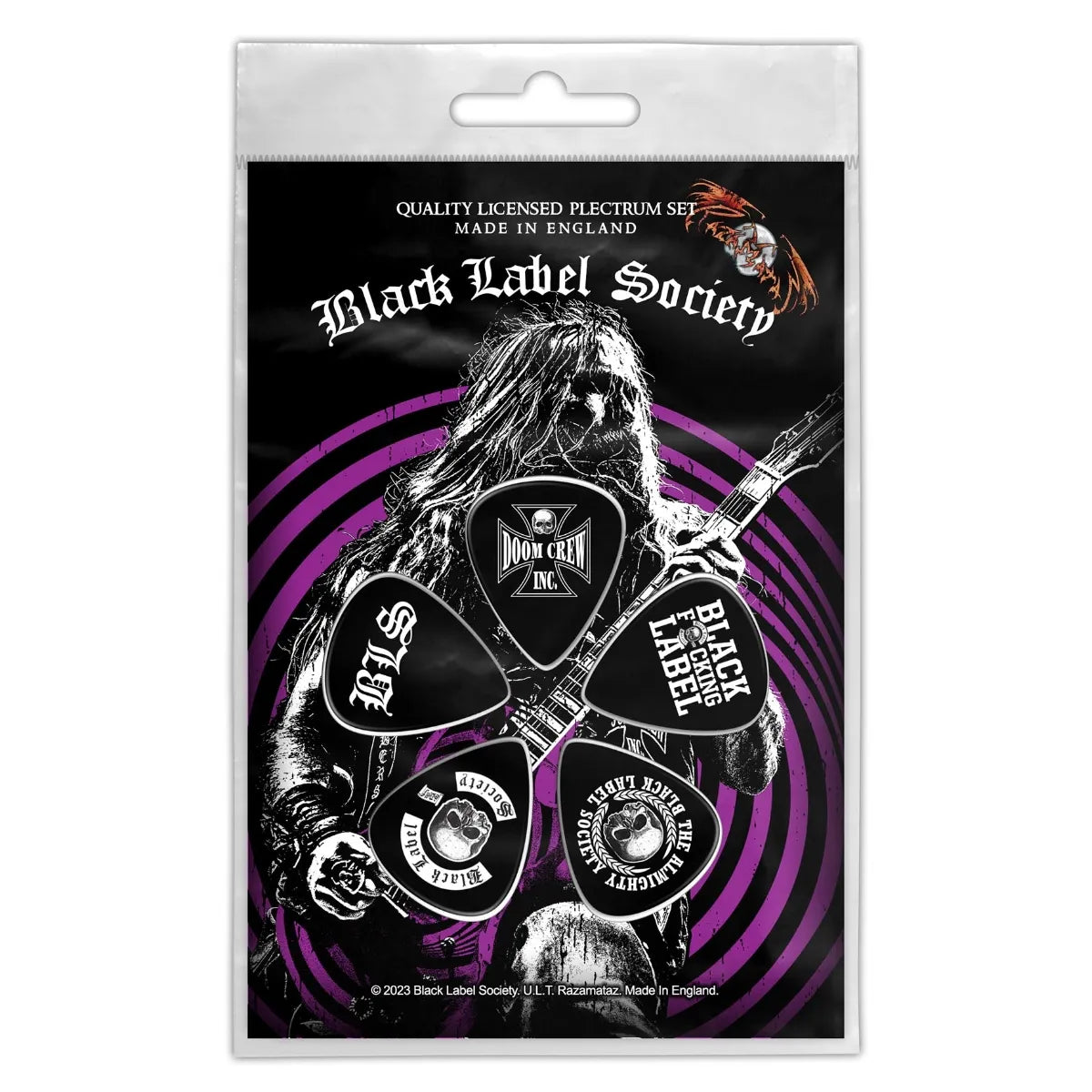 Black Label Society - Zakk Wylde Plektrum-Set