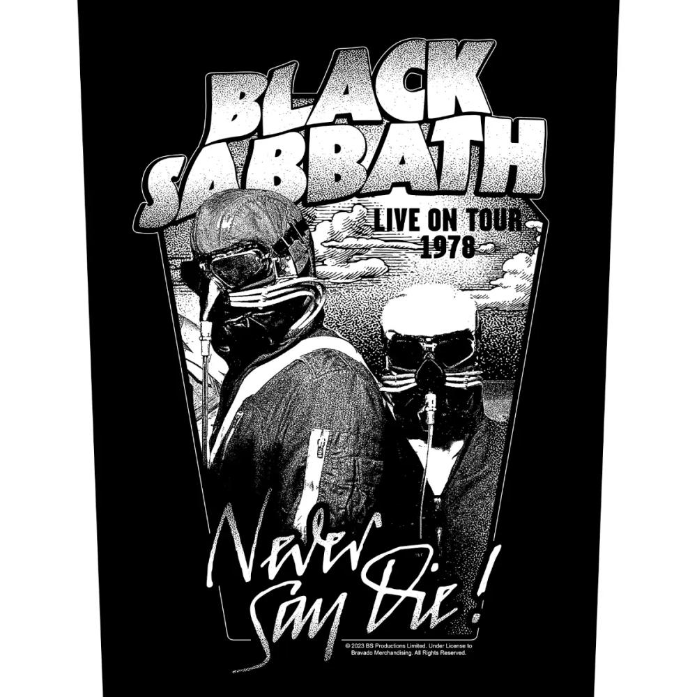 Black Sabbath - Never Say Die Backpatch Rückenaufnäher