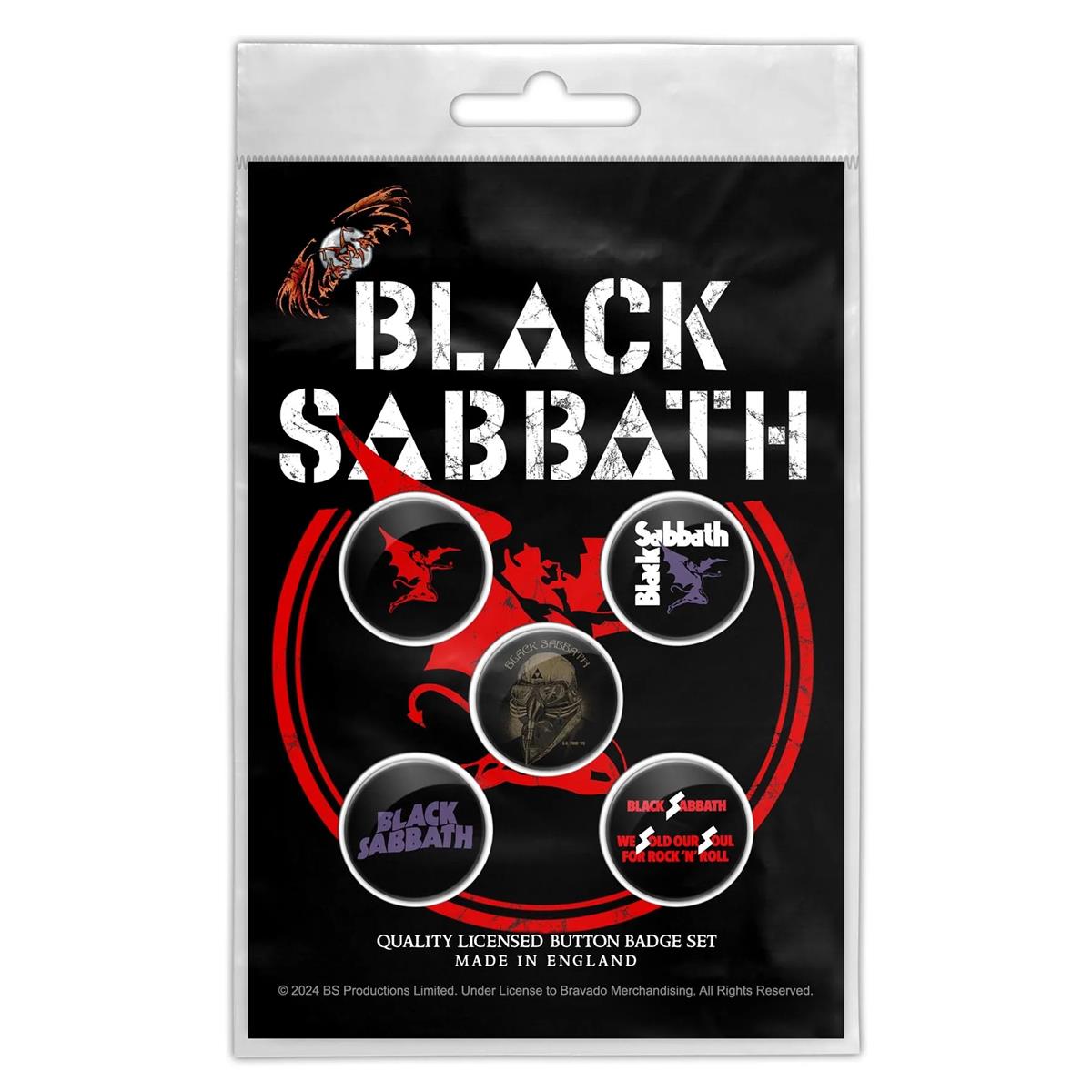 Black Sabbath - Red Devil Button-Set