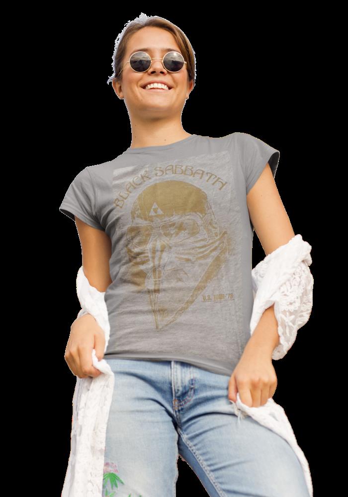 Black Sabbath - US Tour 78 Grey Damen Shirt Gr. L