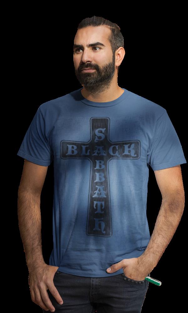 Black Sabbath - Vintage Cross Burn Out T-Shirt